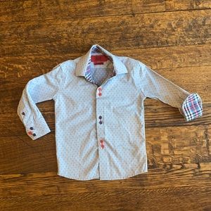 Dapper button down boys dress shirt